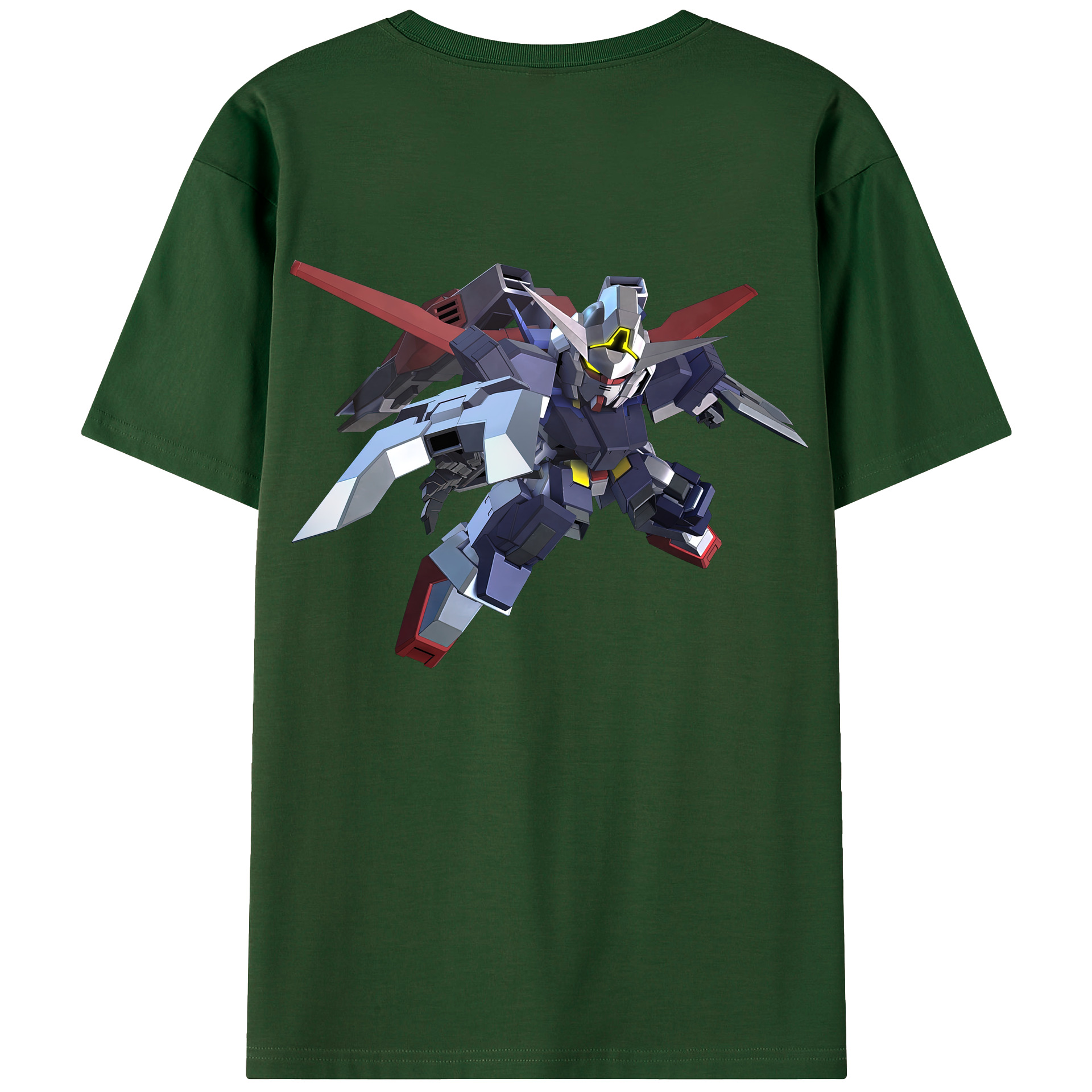 （画像用） 機動戦士ガンダム Mobile Suit Gundam 綿100％半袖Tシャツ（背面プリント）